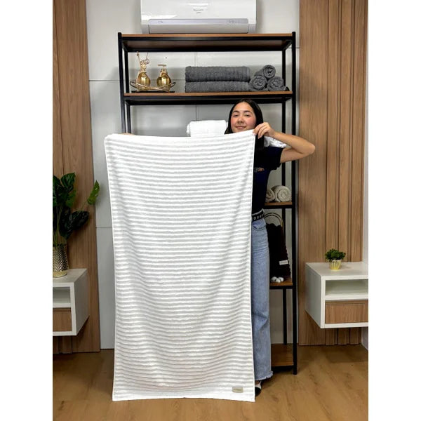 Kit com 5 toalhas de banho gramatura 500 fio penteado 100% Algodão